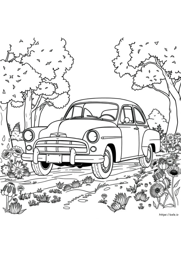 Coloriage Vieille Voiture