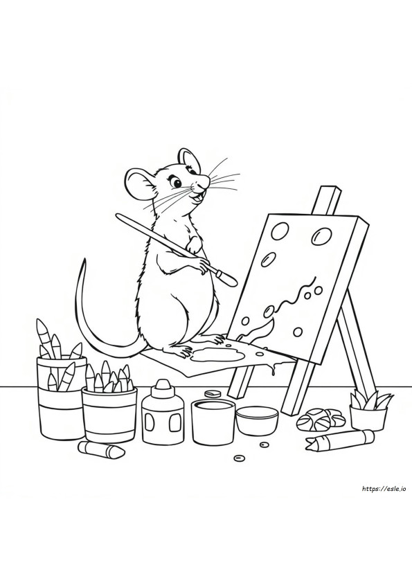 Rat Colouring In