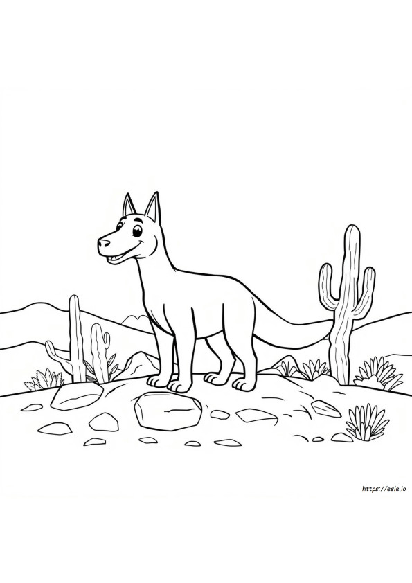 Dingo Coloring Page