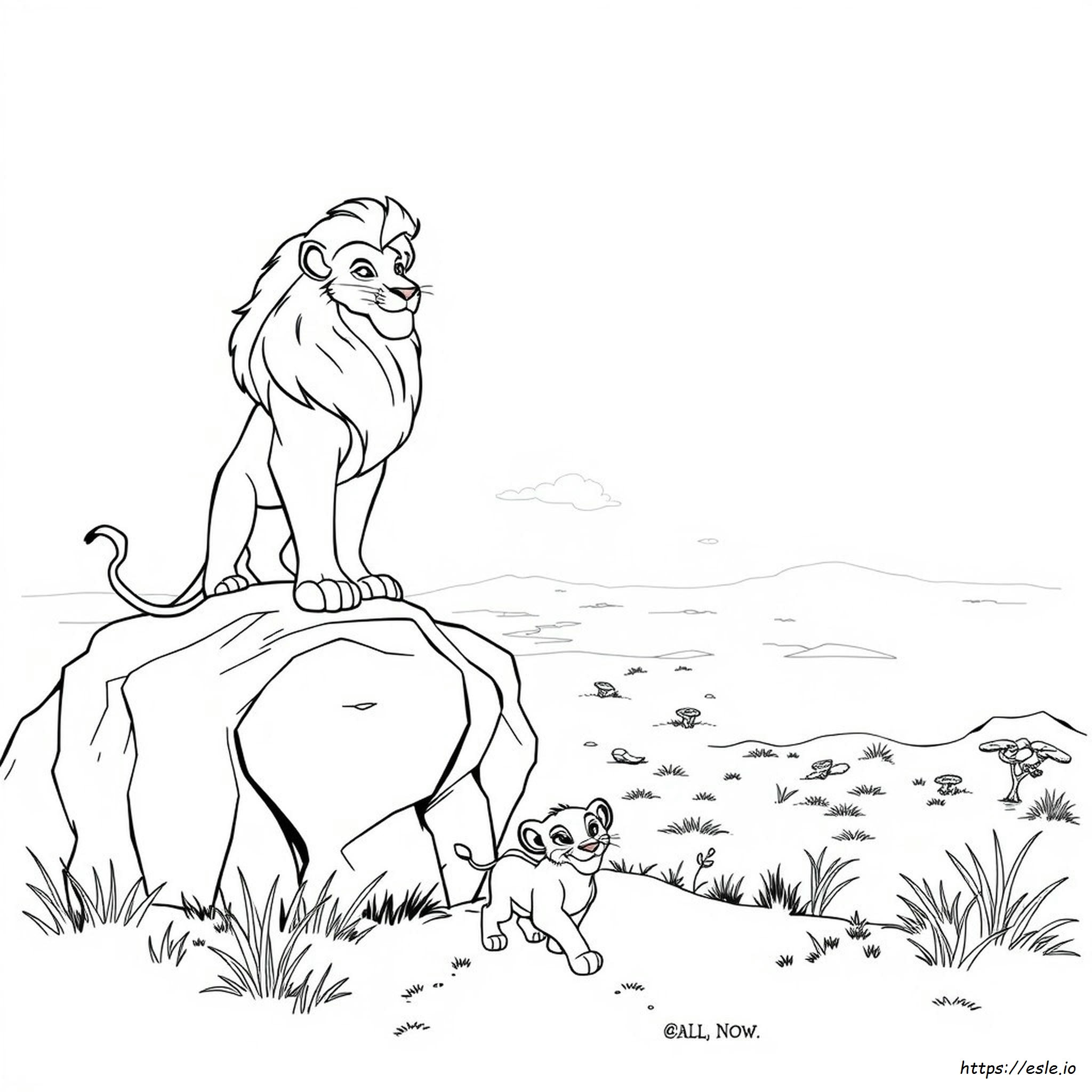 The Lion King Colouring Pages
