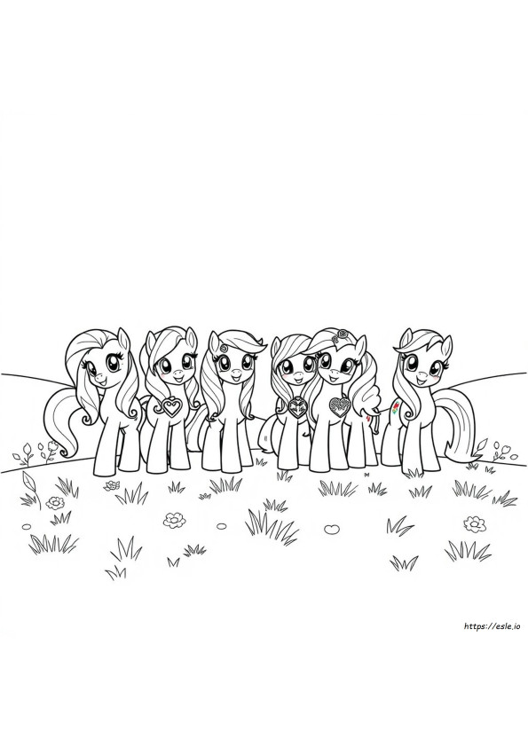 My Little Pony Disegni Da Colorare Mane 6