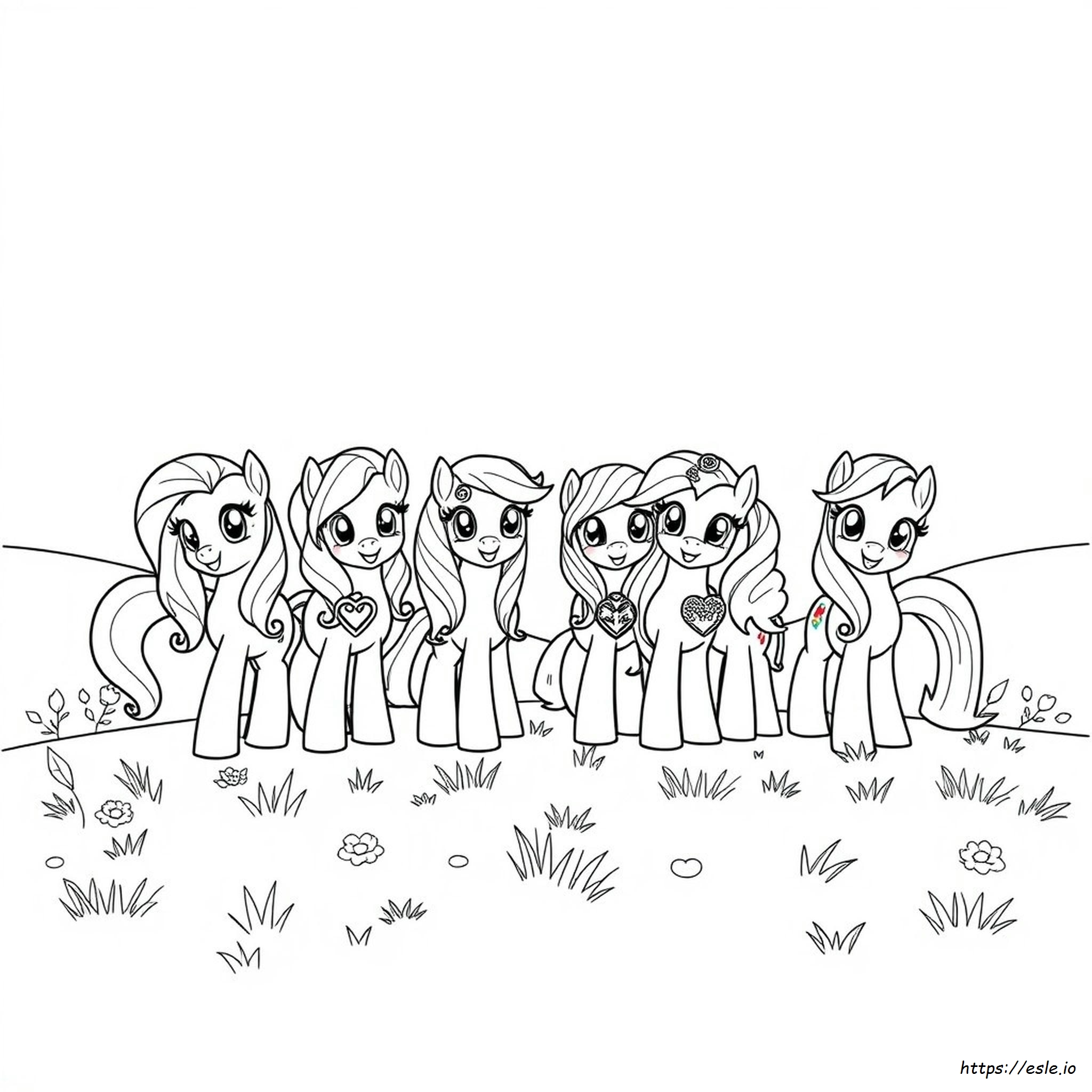 My Little Pony Boyama Sayfaları Ana 6