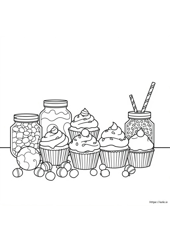 Coloriage Combinaison D'aliments
