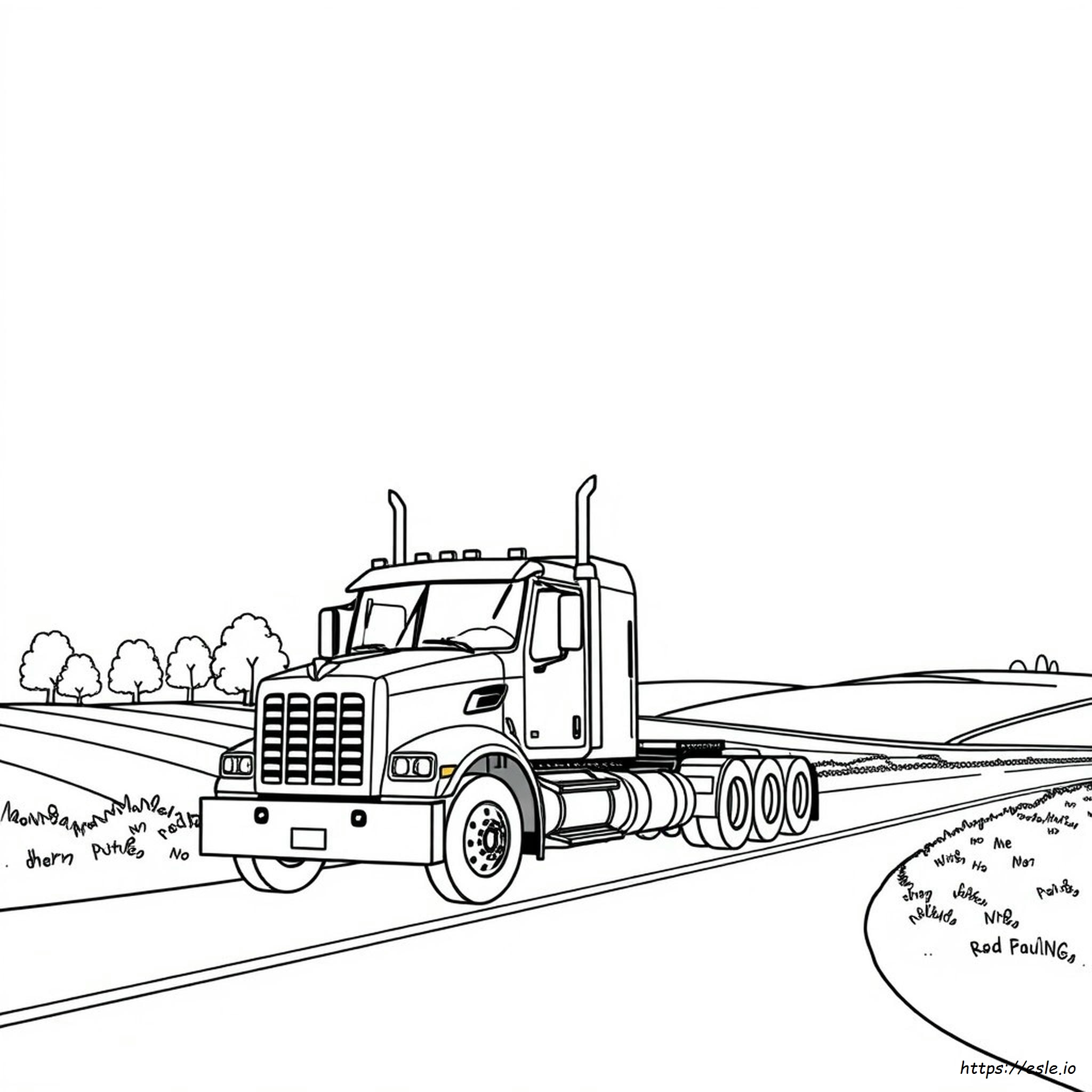 Cars Mack Truck Coloring Page