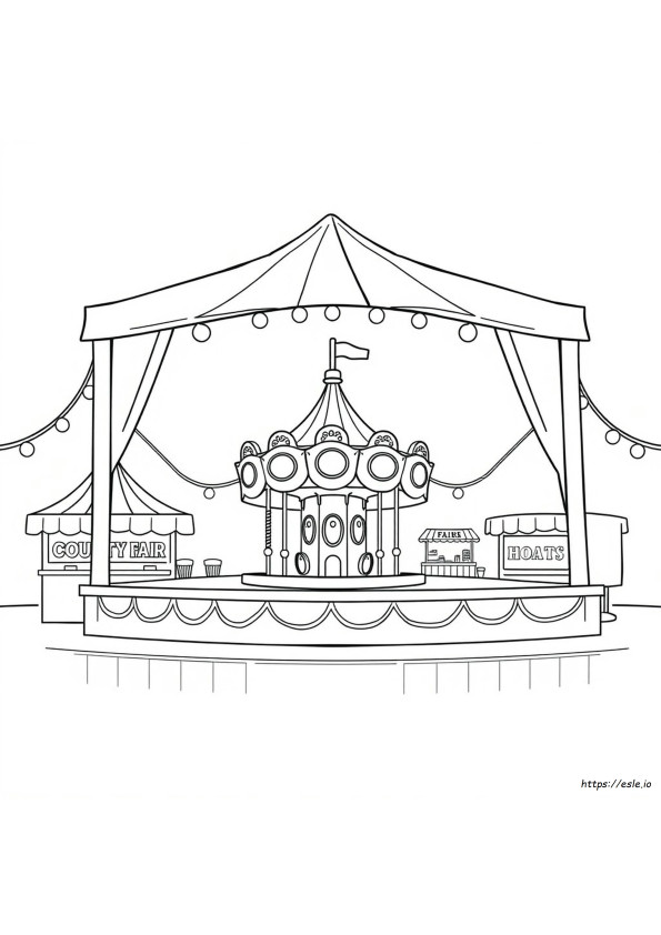 Coloriages Gratuits Sur Le Thème De La Foire Du Comté