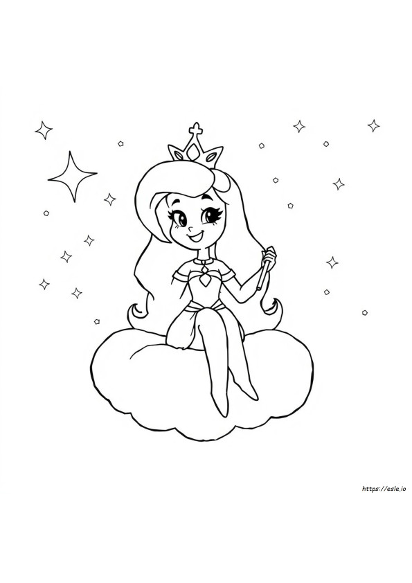 Coloriage Princesse Chewing-Gum À Imprimer
