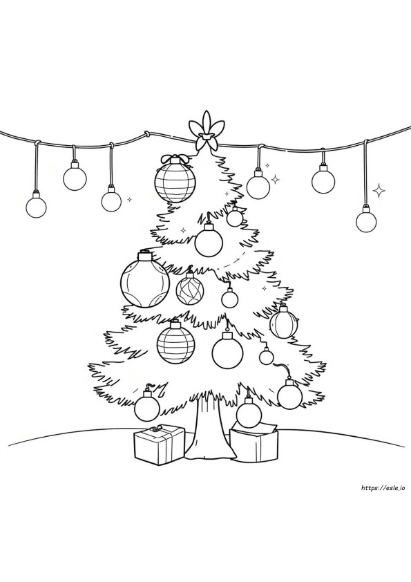 Coloriages De Boules De Noël À Imprimer