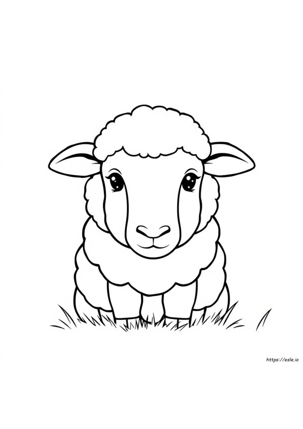 Coloriage Visage De Mouton