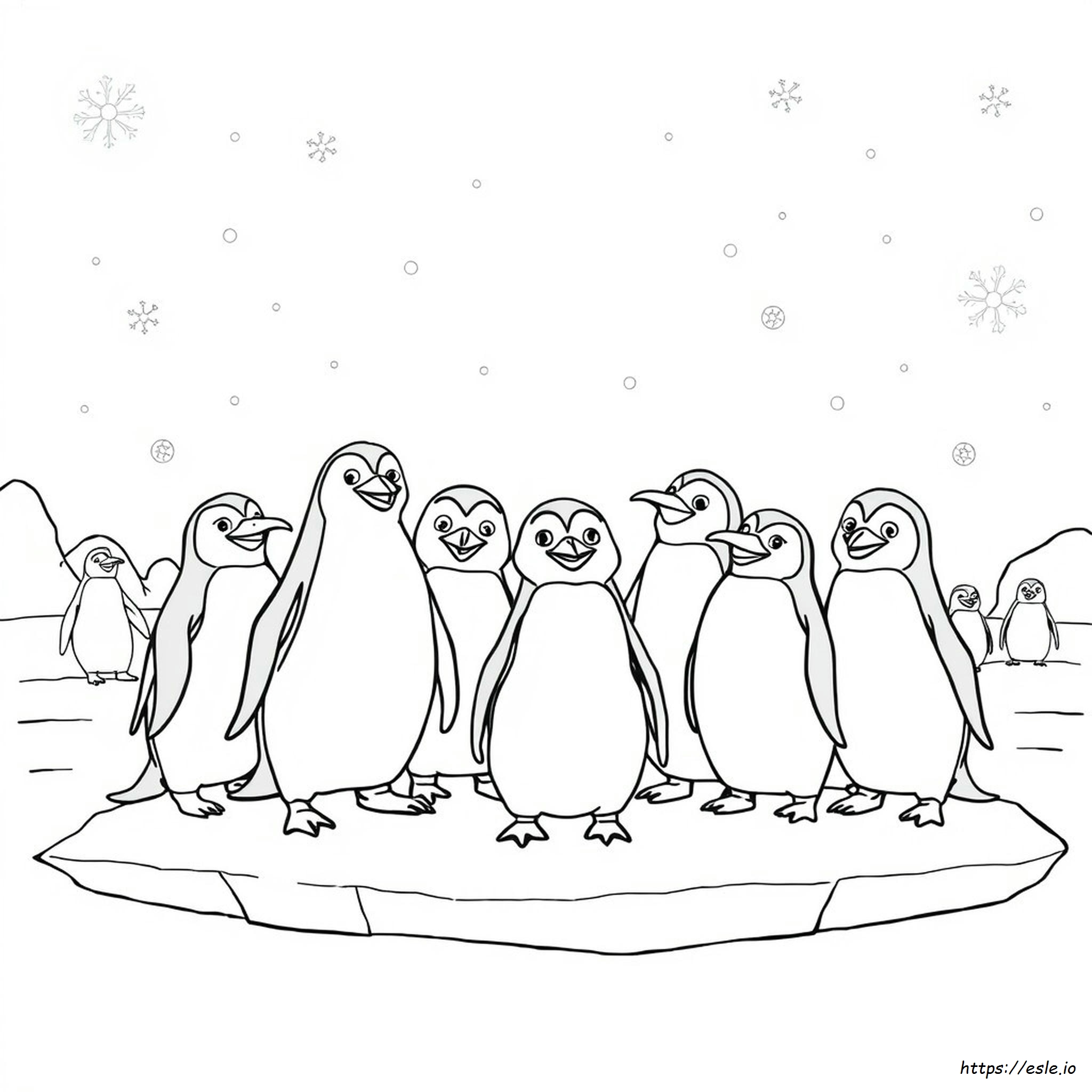 Penguins Of Madagascar Coloring Pages