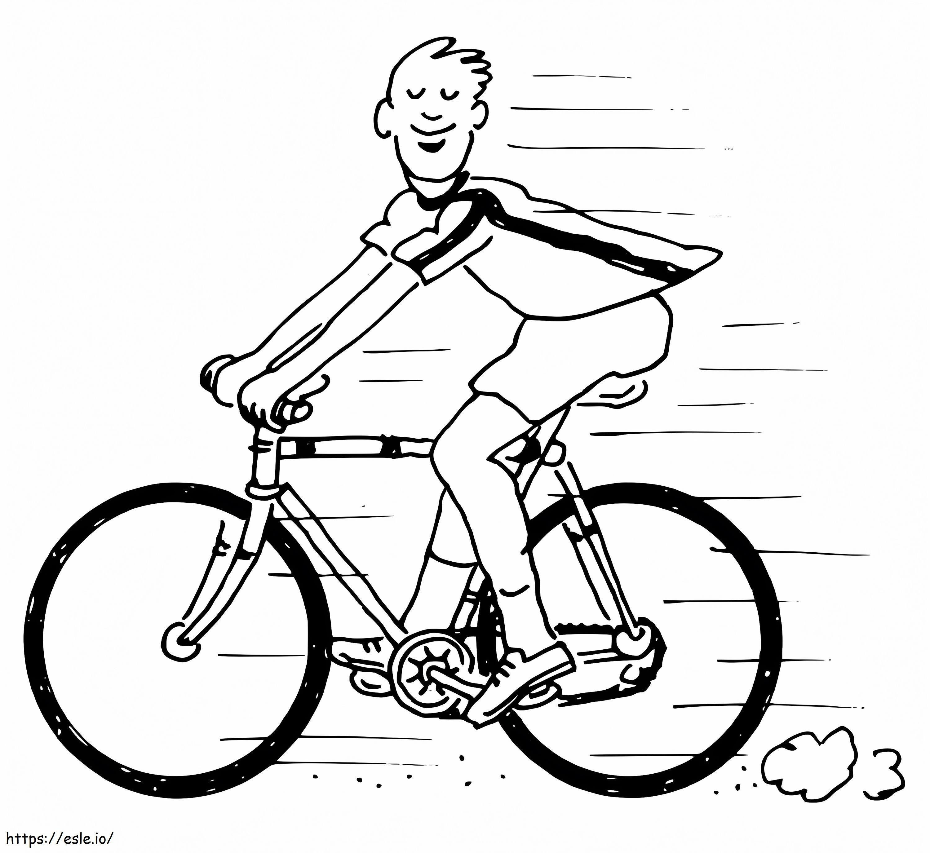 Bike Riding coloring page