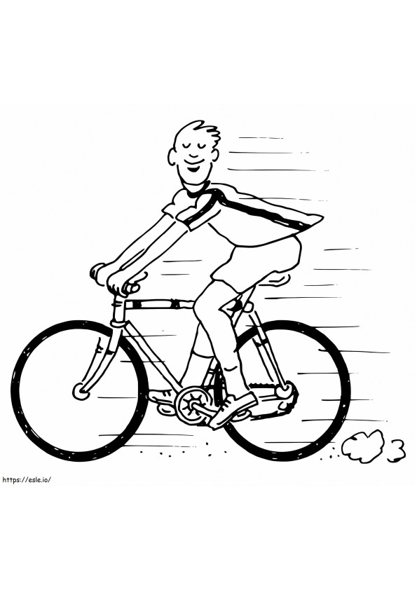 Bike Riding coloring page