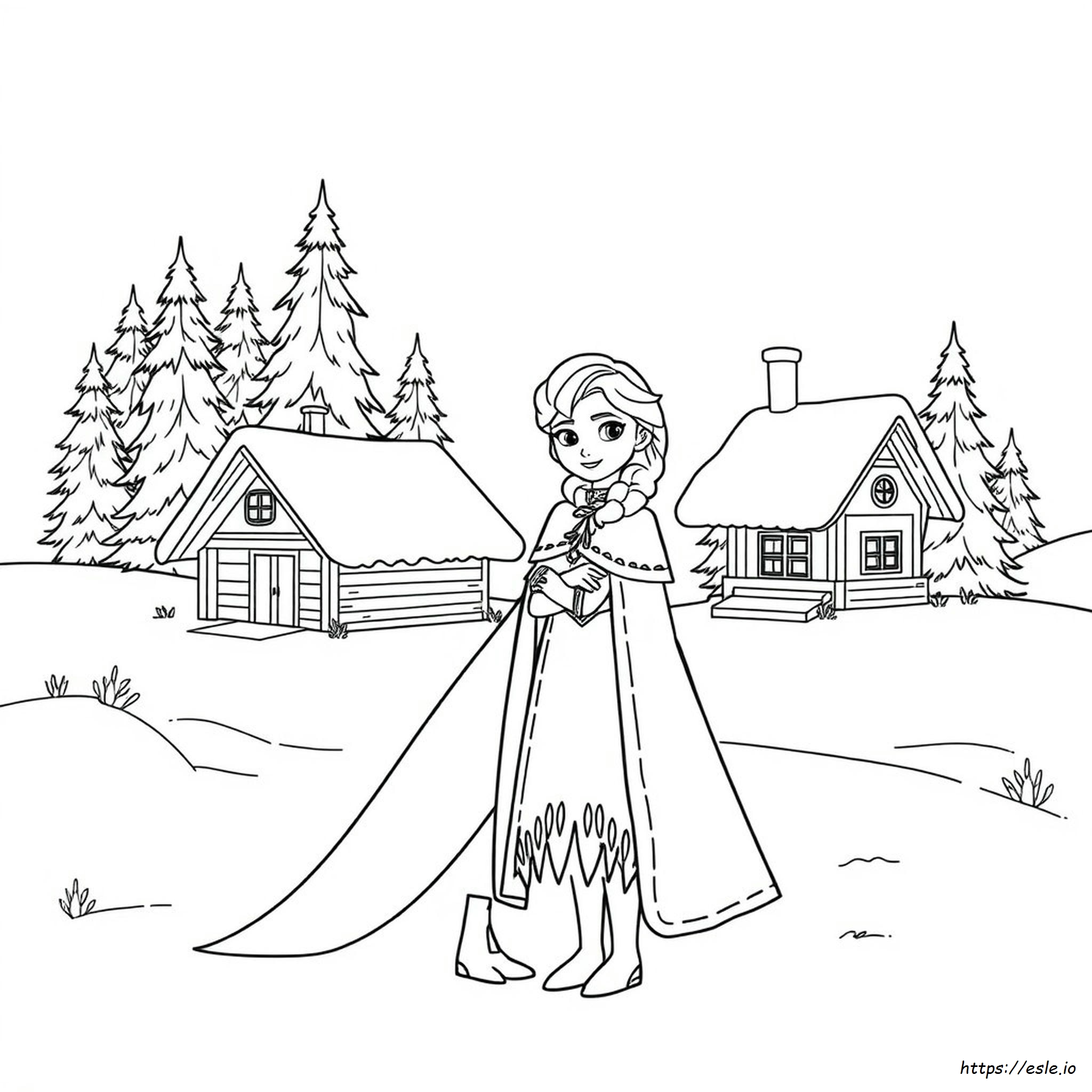 Elsa And Anna Coloring Pages To Print