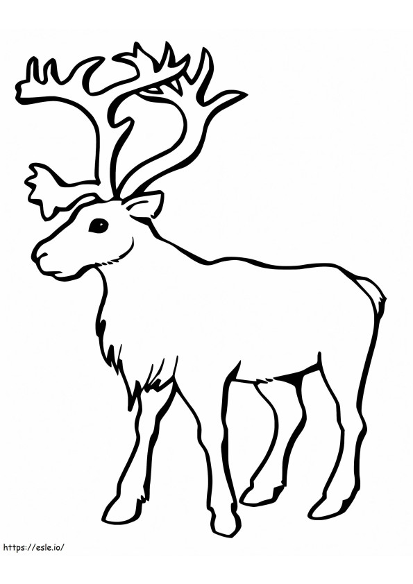 Red Deer 2 coloring page