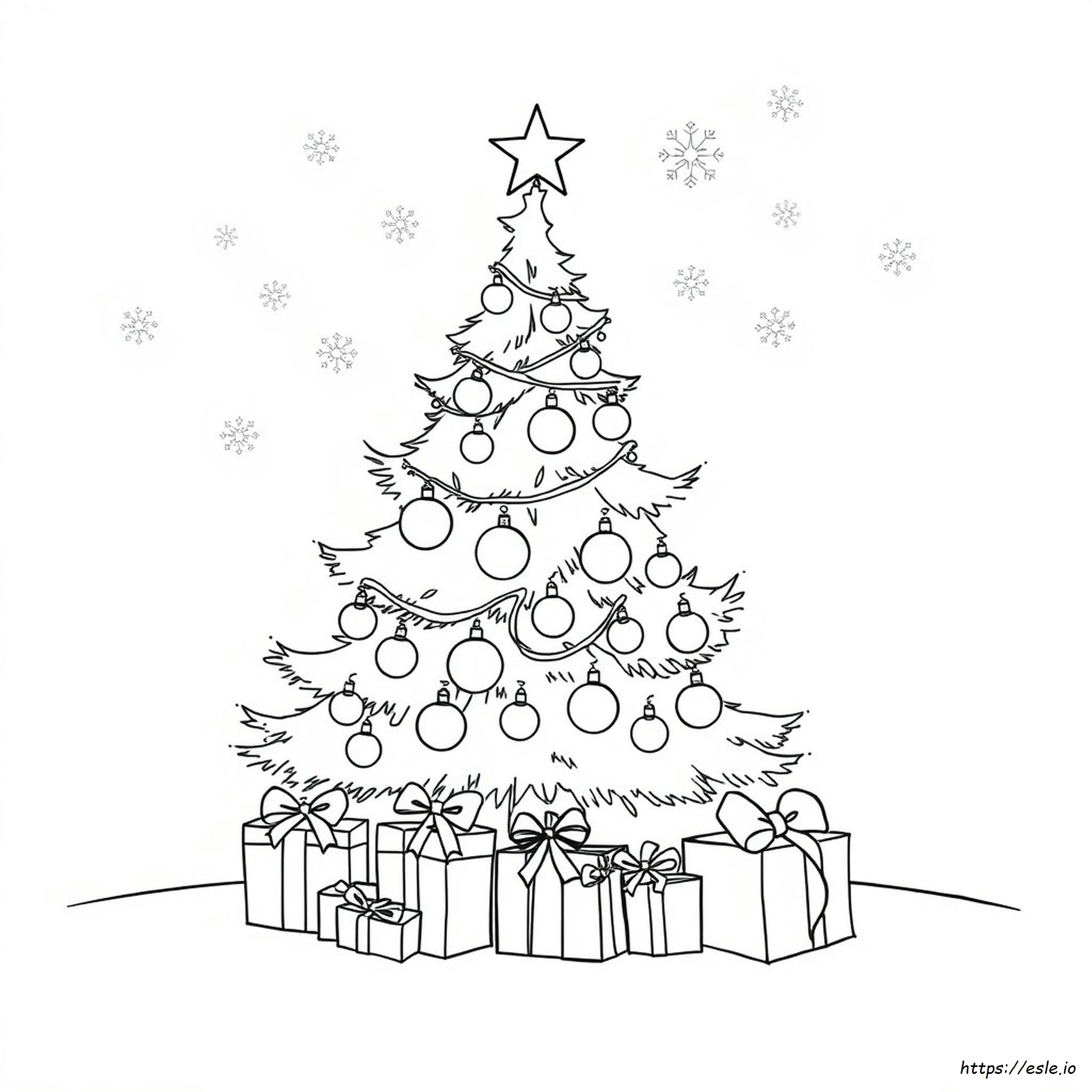 Kerst Achtergrond Kleurplaten kleurplaat