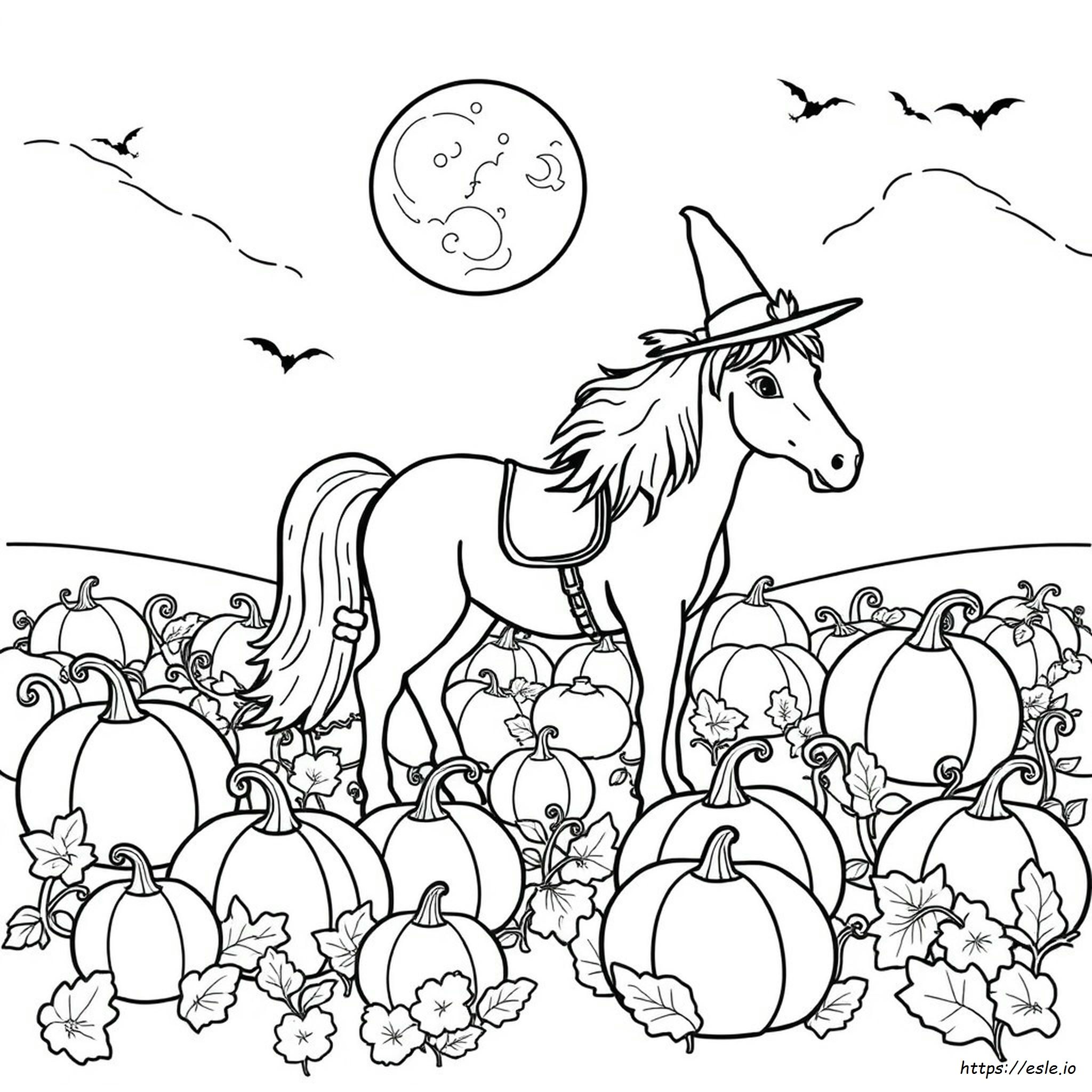 Kolorowanki Do Druku: Wiedźma Halloween
