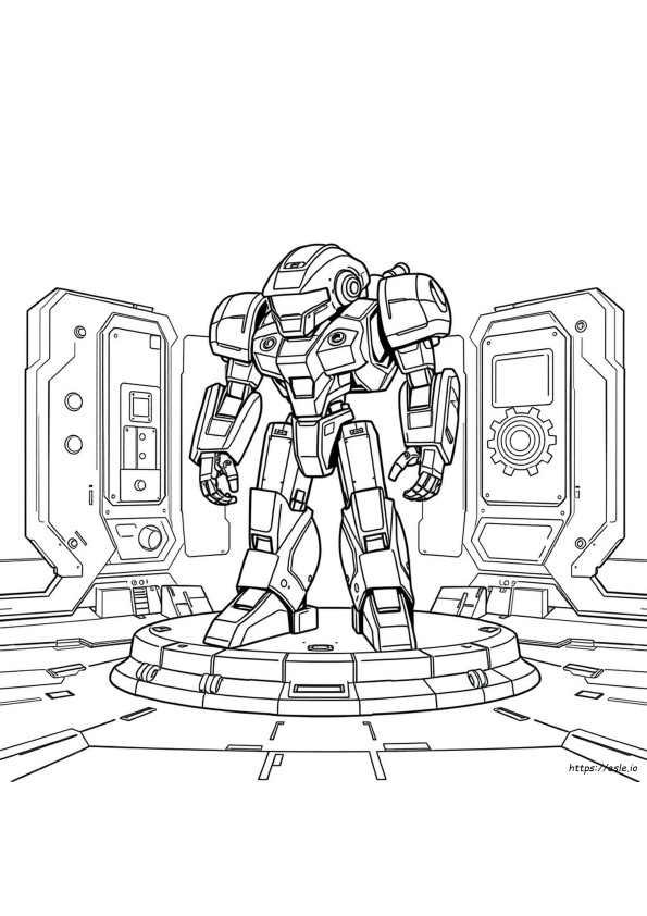 Kolorowanki Mech X4