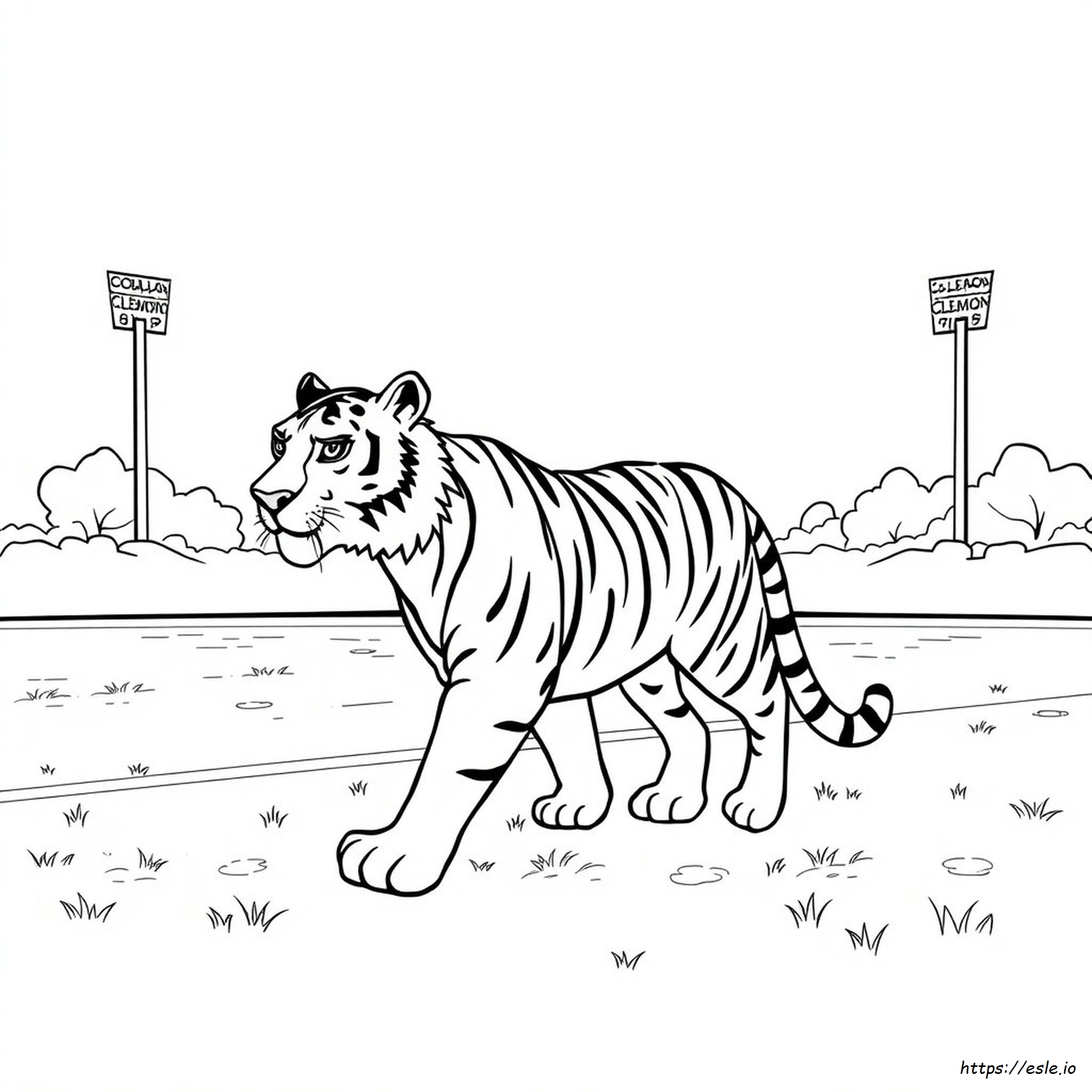 Clemson Tigris Színező