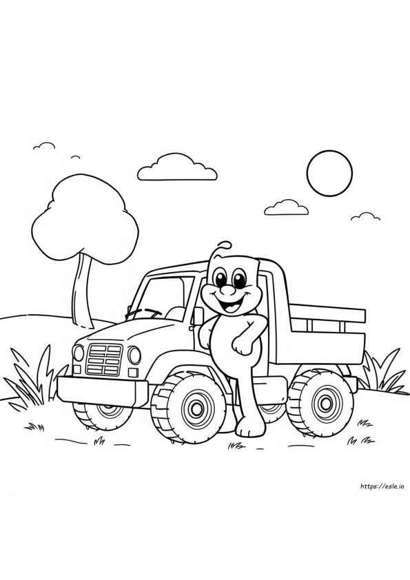 ブルーイだけ 塗り絵 無料