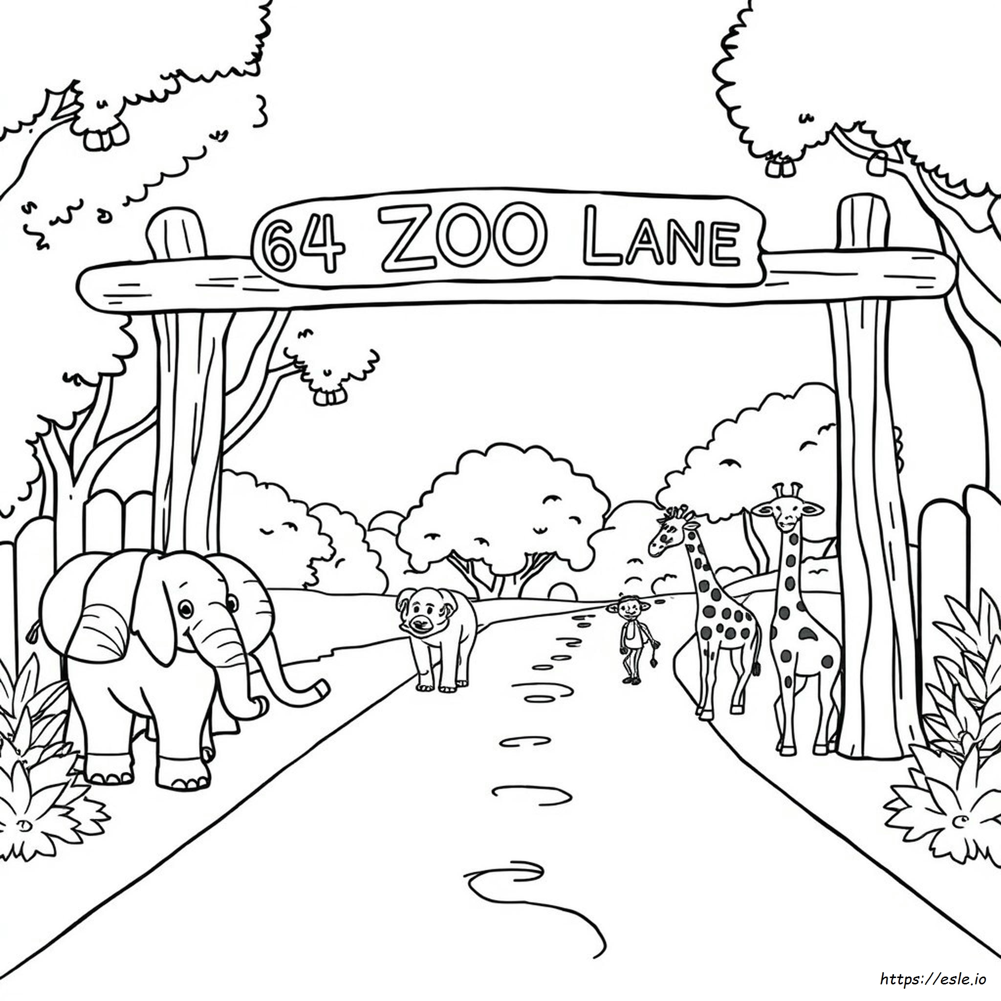 64 Zoo Lane Kleurplaten kleurplaat