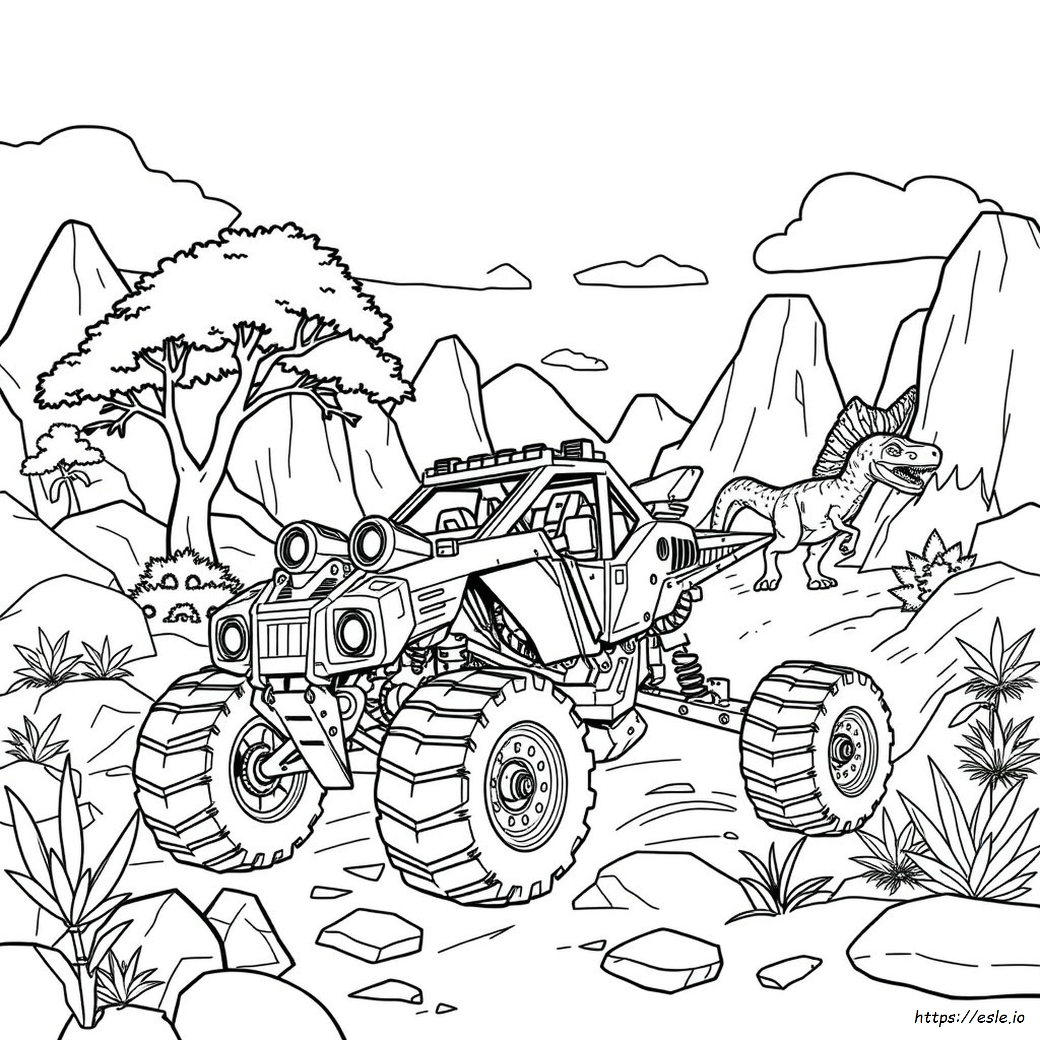 Revvit Dinotrux Coloring Pages