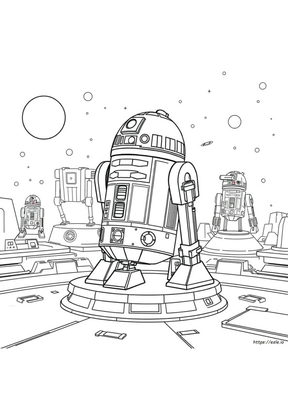 R2d2 Coloring Sheet