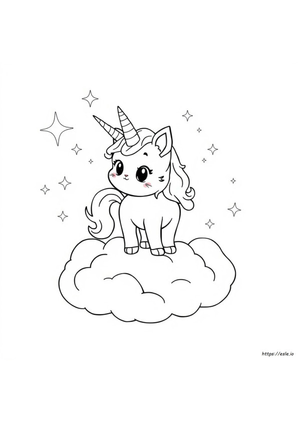 Gattino Unicorno Disegni Da Colorare