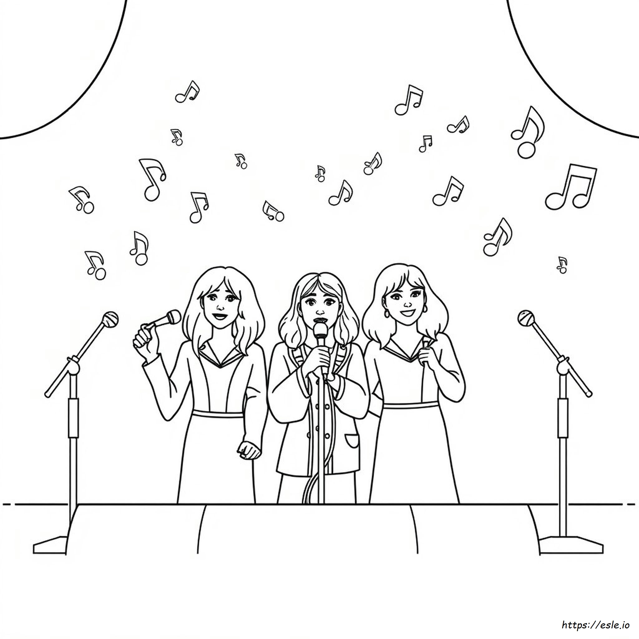 Abba Kleurplaten kleurplaat