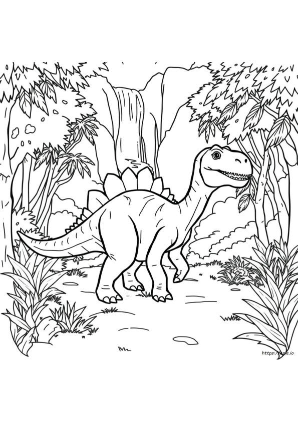 Dinosaurio Para Colorear
