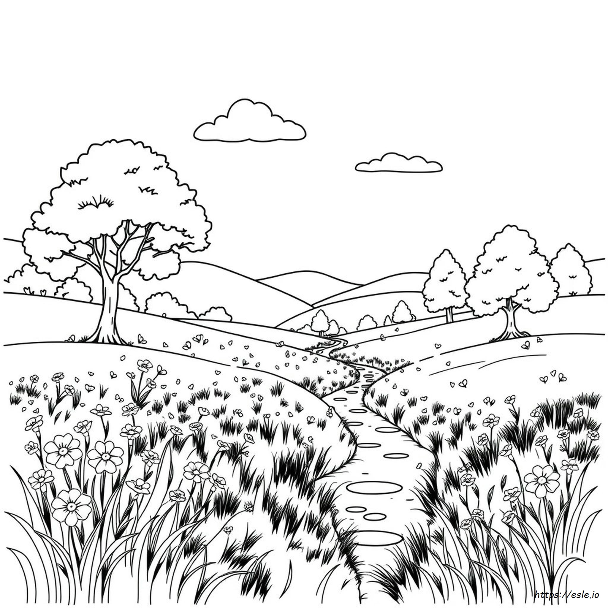Landschaft Ausmalbilder Für Erwachsene