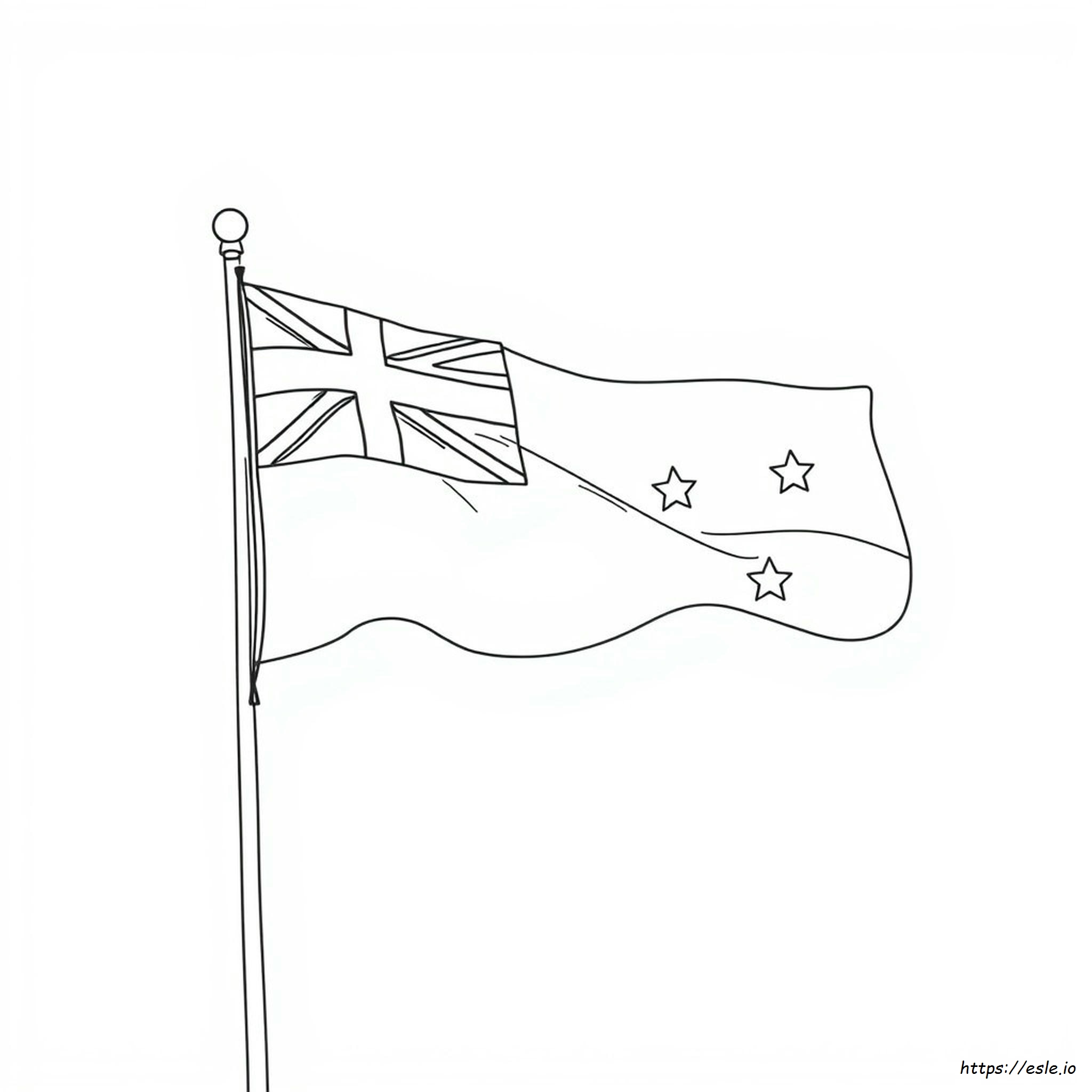 Australische Vlag Printbare Kleurplaat kleurplaat