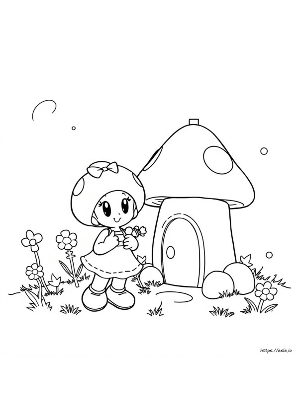 Desene De Colorat Mario Toadette