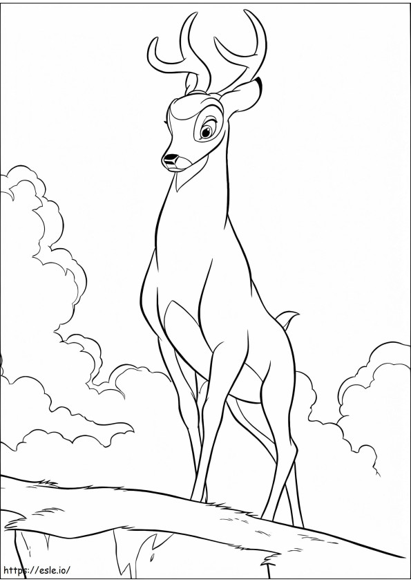 Coloriage Ronno de Bambi à imprimer dessin