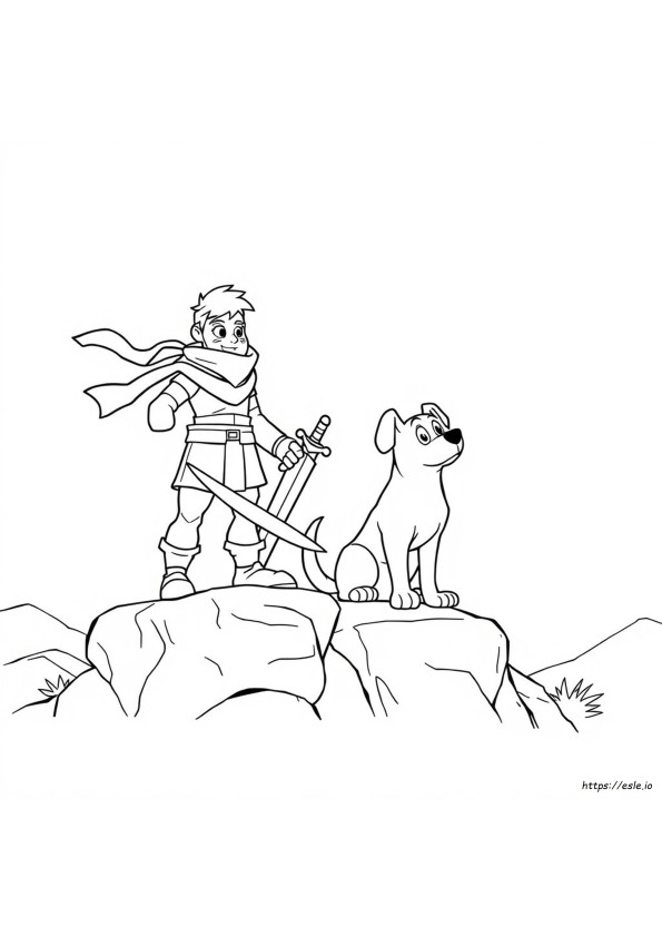 Dog Man Scarlet Shredder Mewarnai Gambar