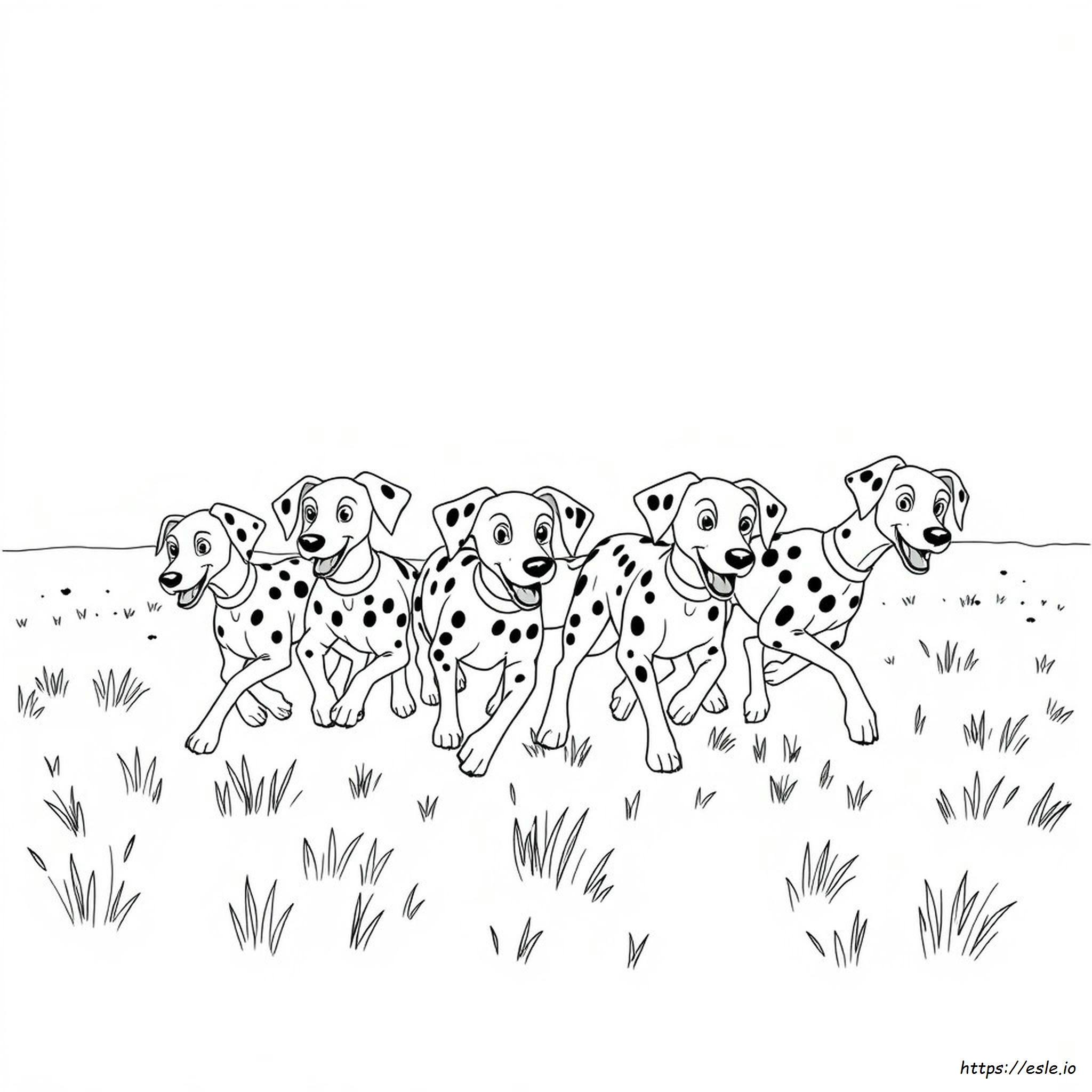 101 Dalmatians Colouring Pages