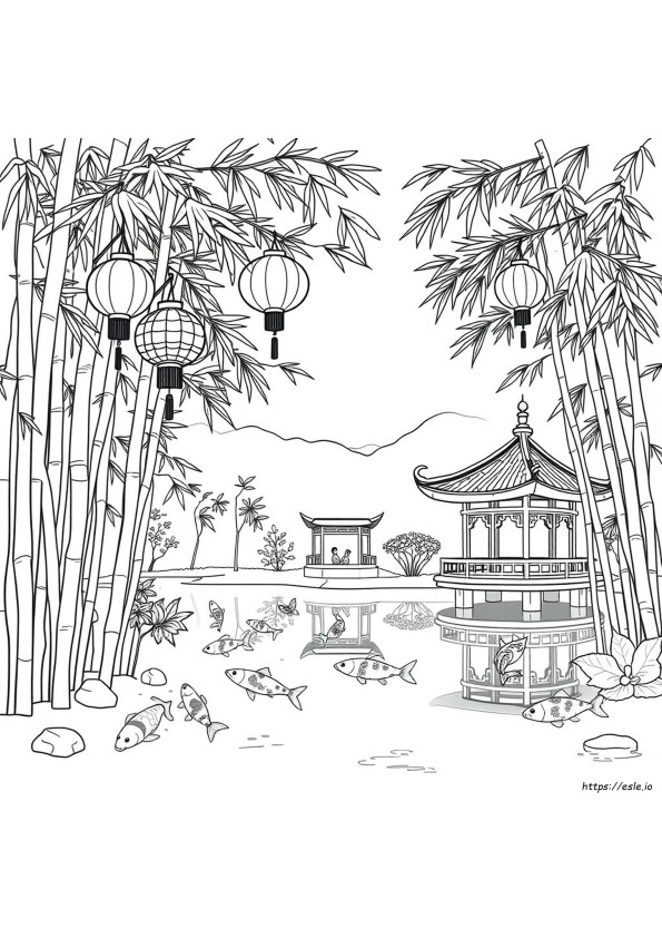 Asian Coloring Pages