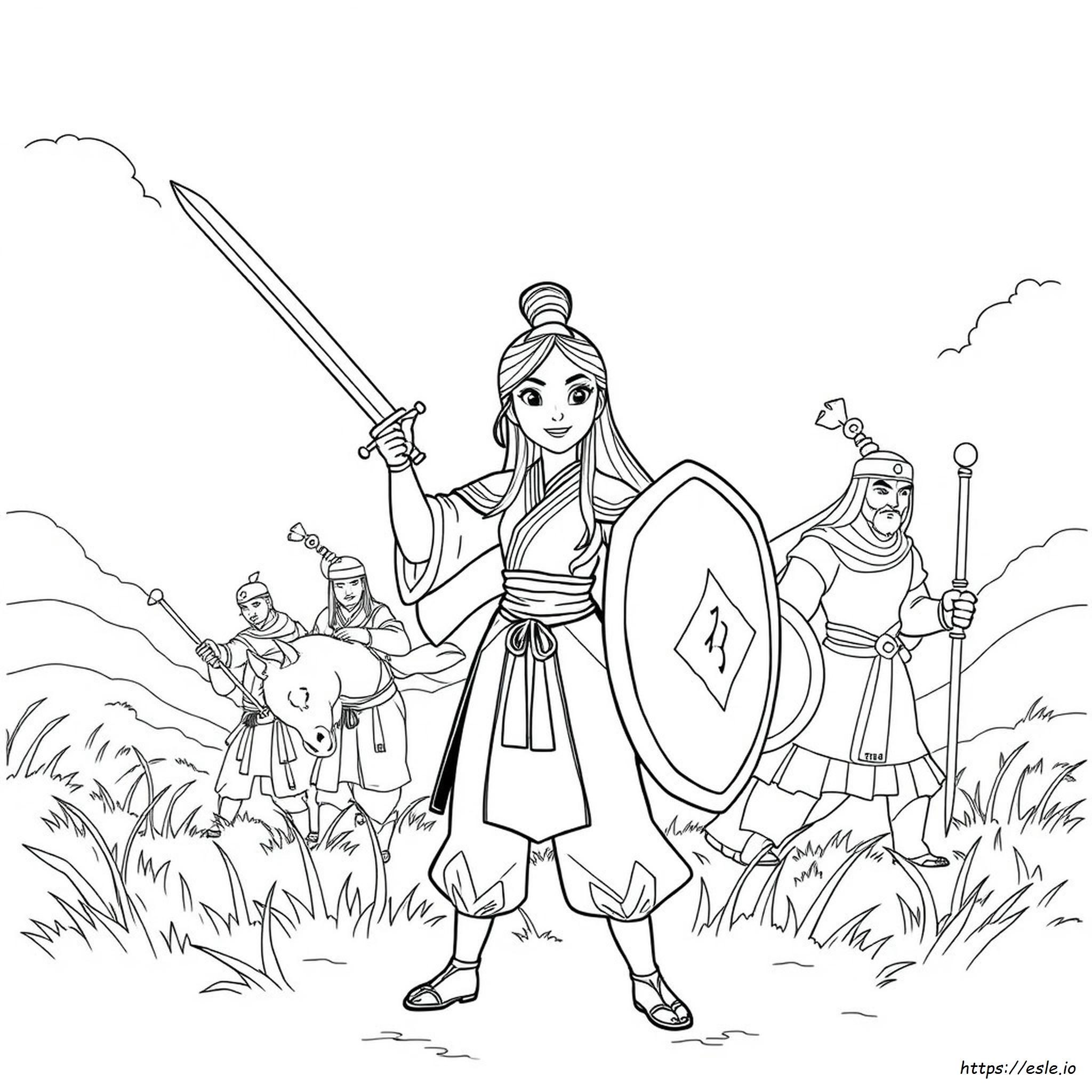 Coloring Pages Of Mulan
