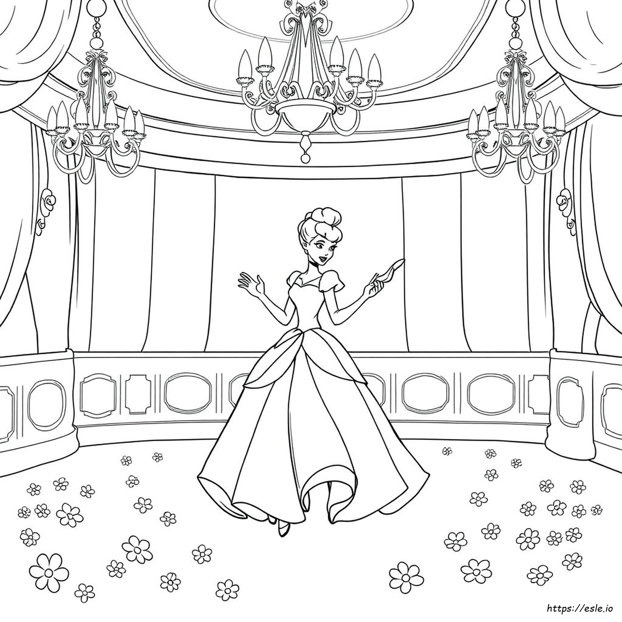 Cinderella Coloring Book Pages