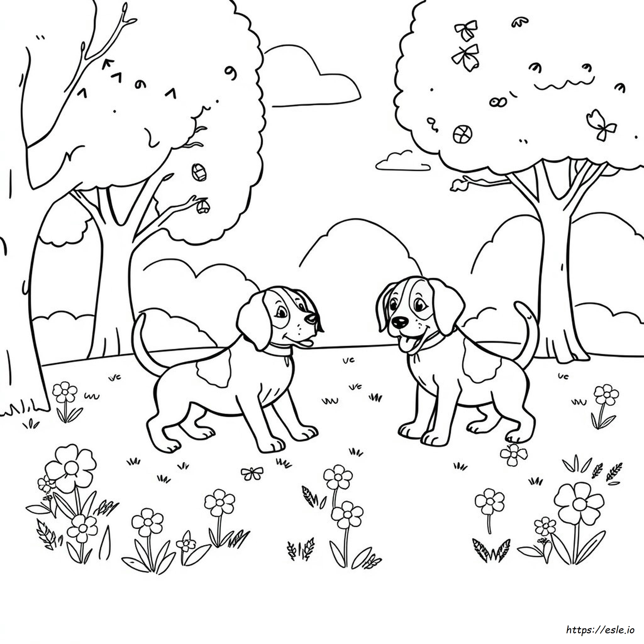 Beagle Dog Coloring Pages