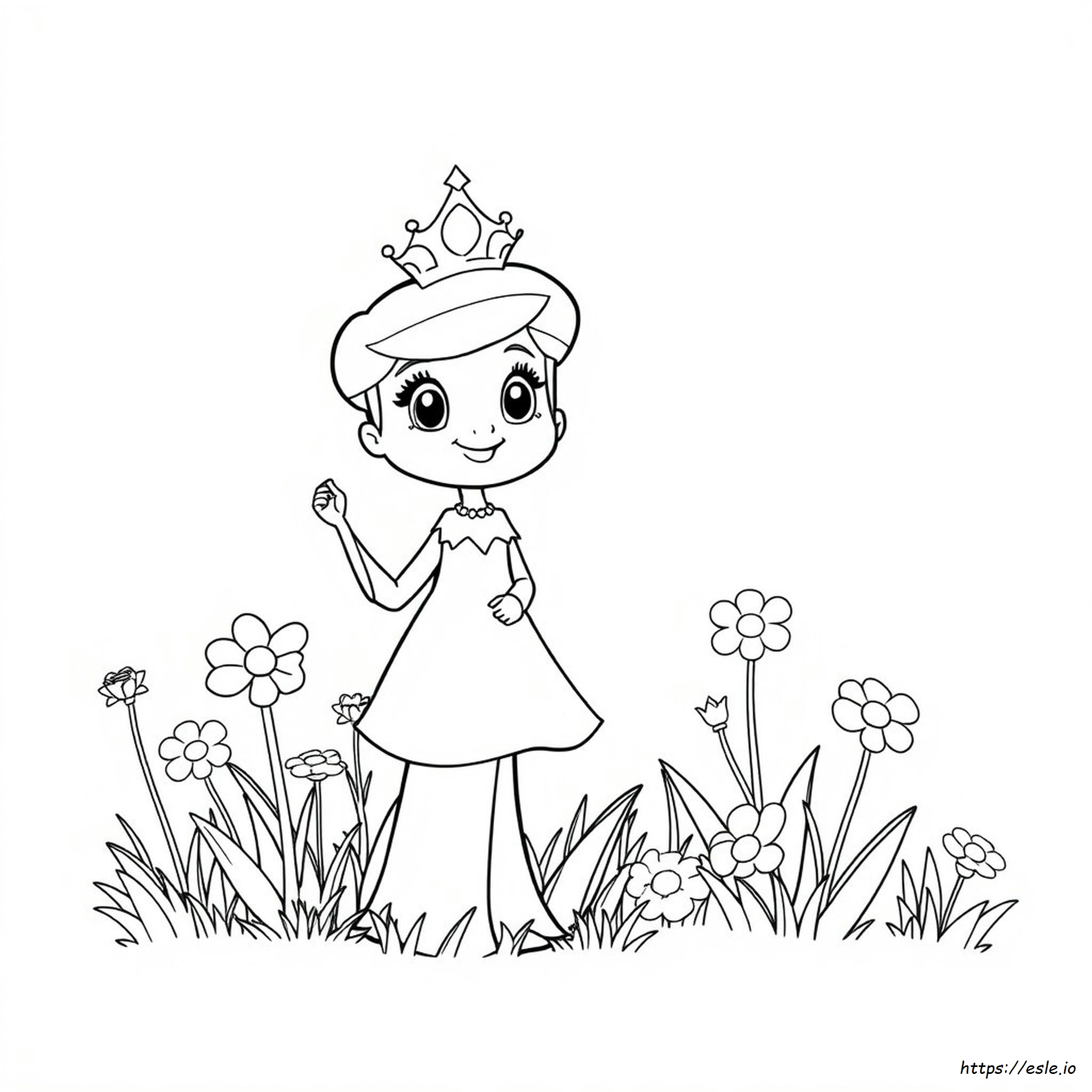Princess Poppy Coloring Page