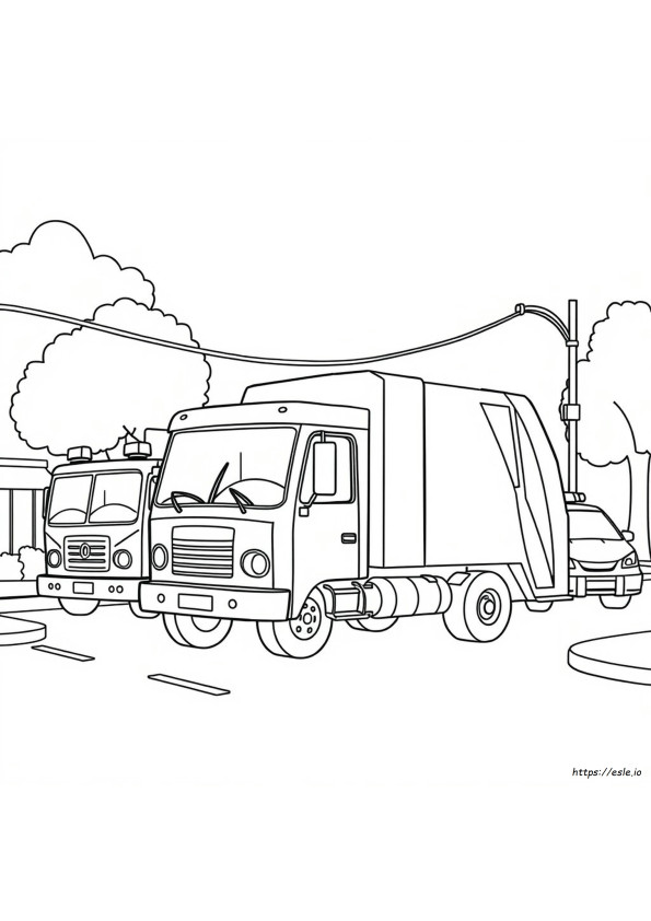 Disegni Da Colorare Camion Della Spazzatura Show