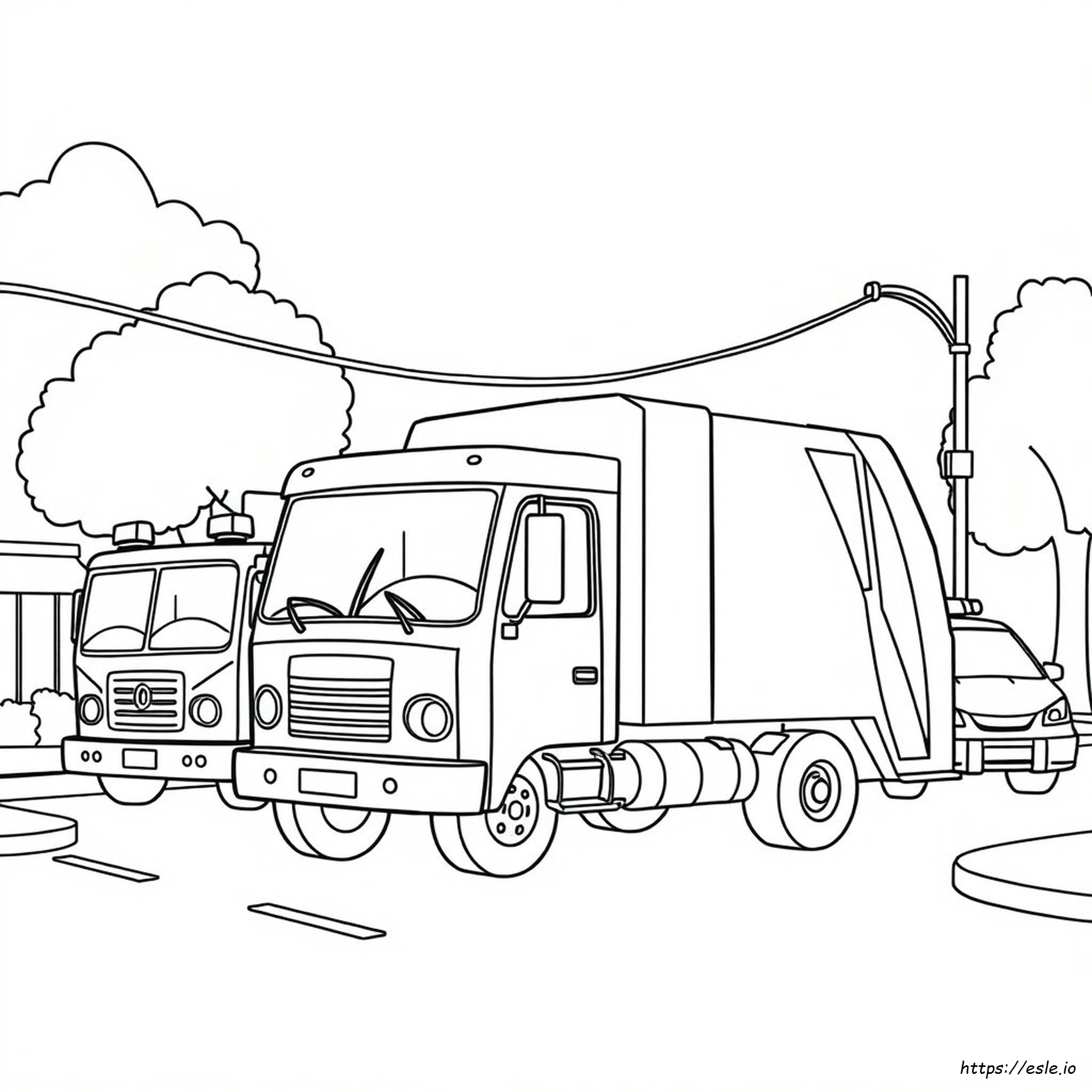 Disegni Da Colorare Camion Della Spazzatura Show