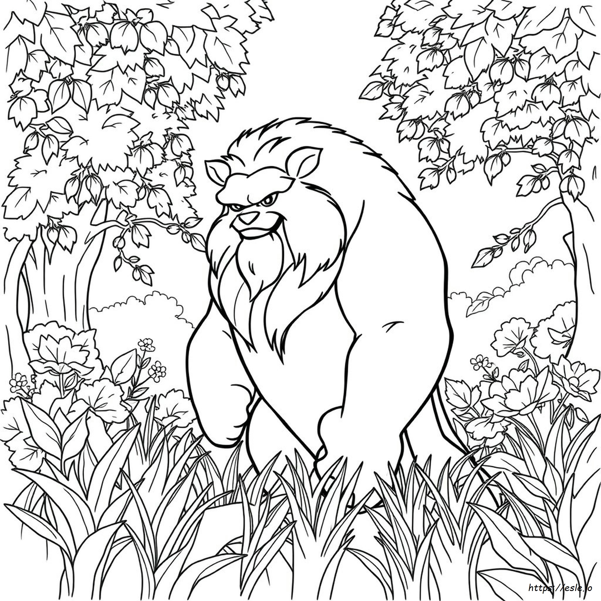 The Beast Coloring Page
