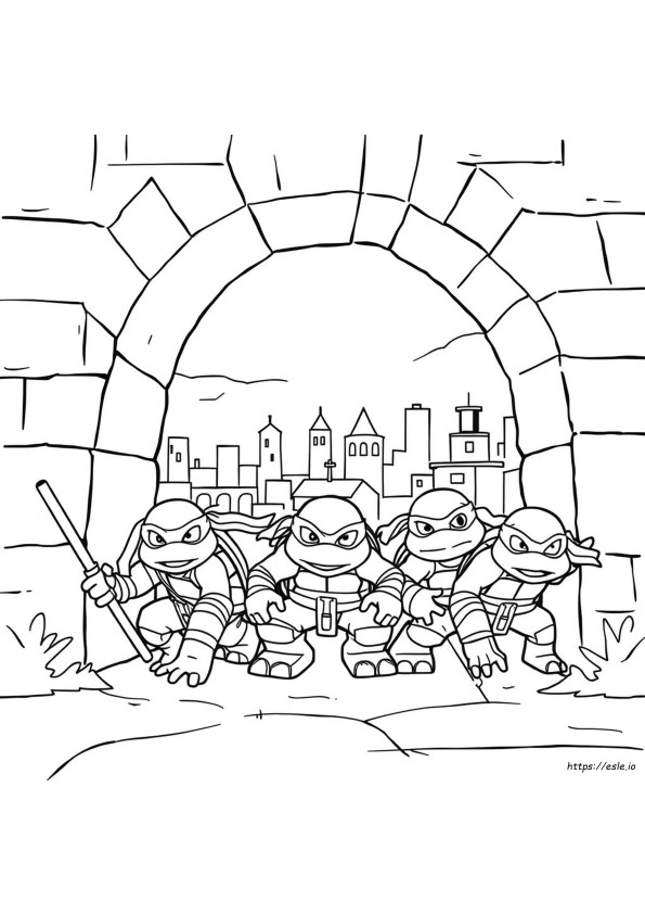 Tortugas Ninja: Fuera De Las Sombras Páginas Para Colorear