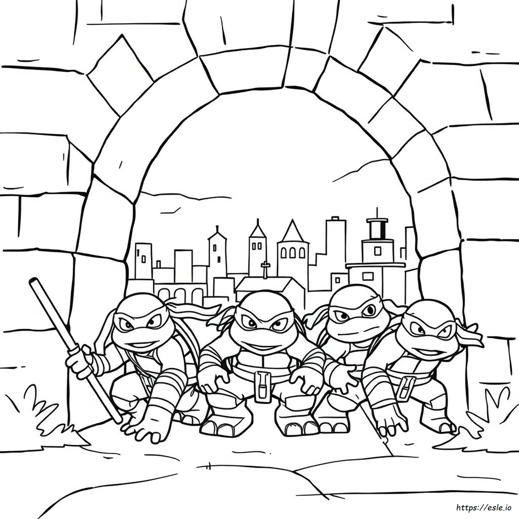 Coloriages Tortues Ninja Hors De L'ombre À Imprimer