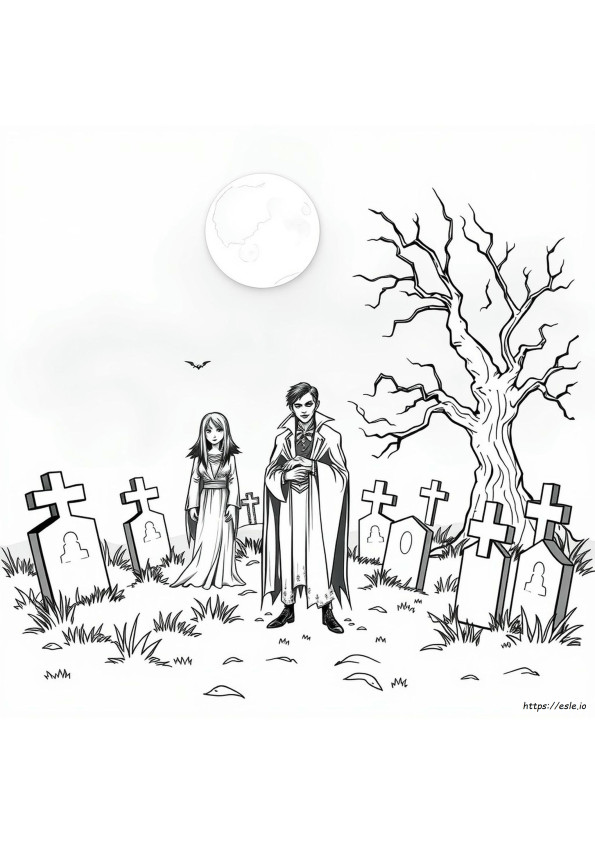 Desene De Colorat Cu Vampiri
