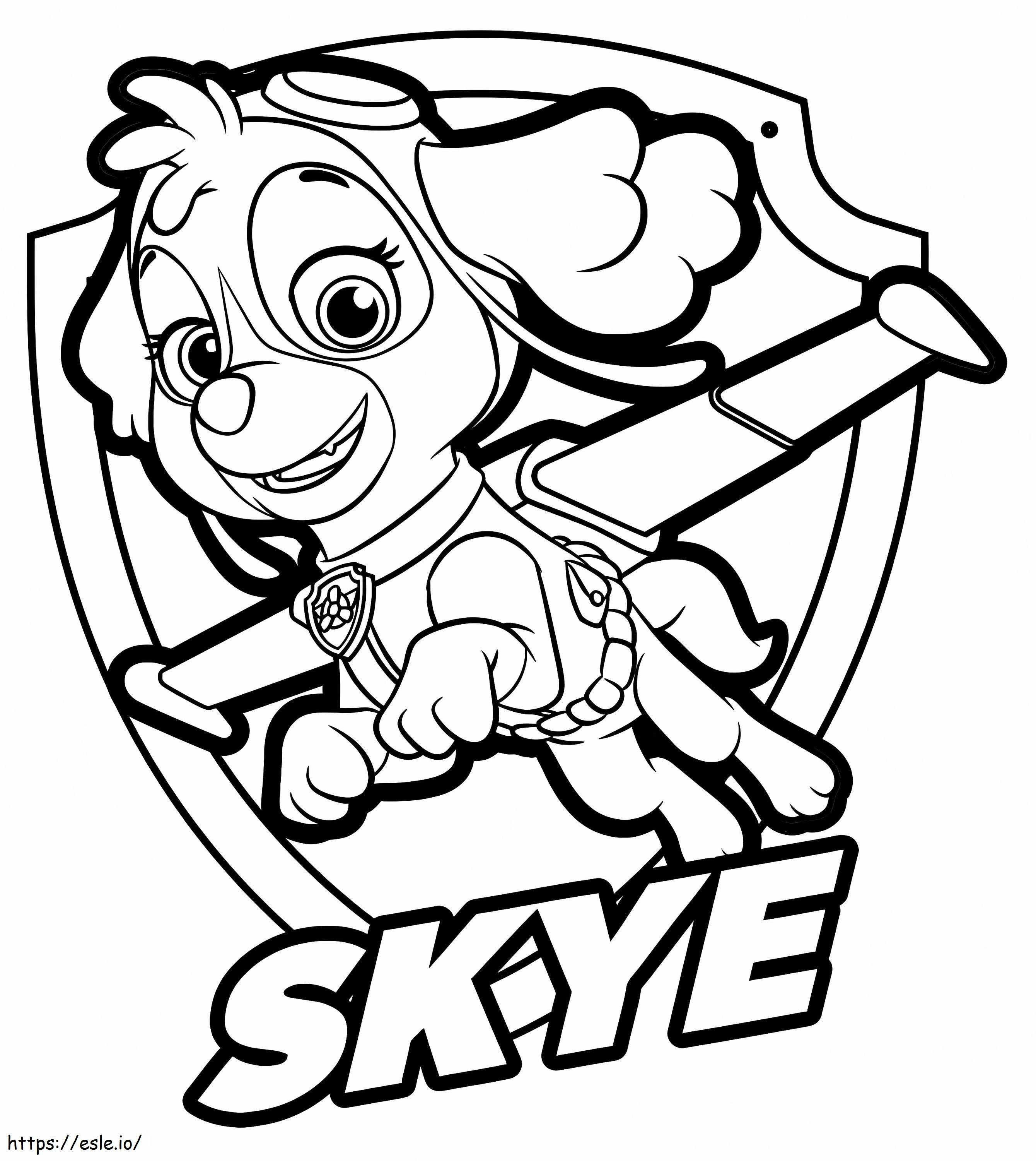 Skye From Paw Patrol 9 coloring page