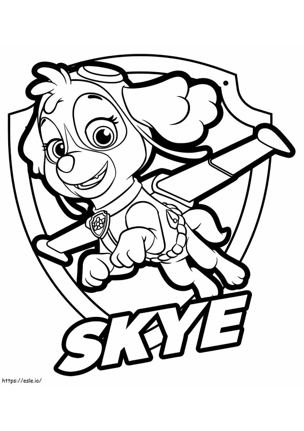 Skye From Paw Patrol 9 coloring page