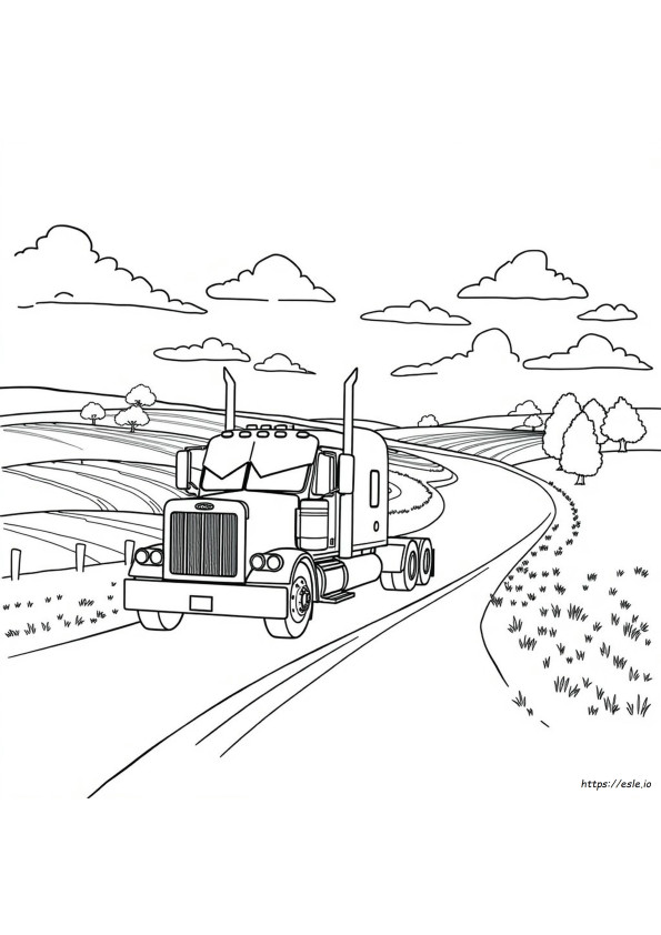 Camion Peterbilt Disegni Da Colorare