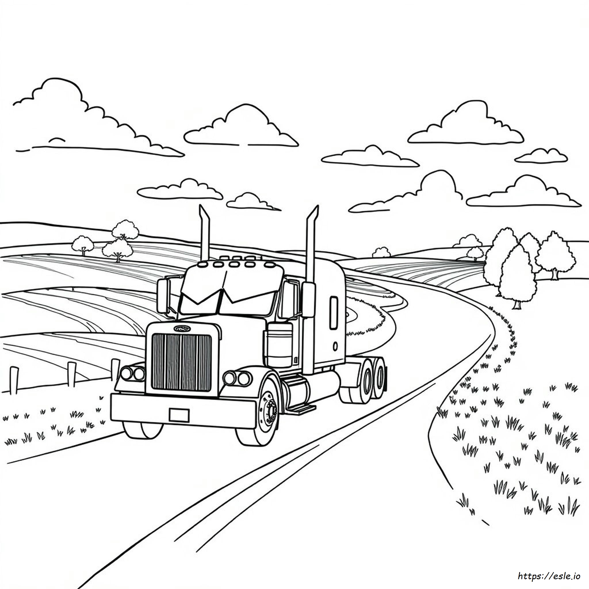 Camion Peterbilt Disegni Da Colorare