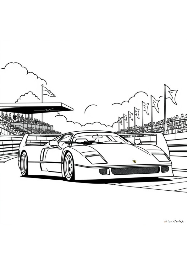 Ferrari F40 Coloring Pages